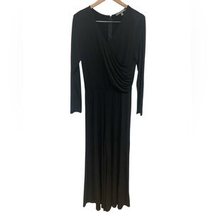 Jumpsuit Wide Leg Long Sleeve Kate & Mallory Black Women’s Size Medium